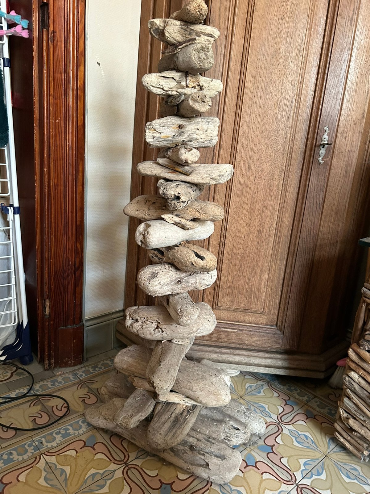 Pied bois flotte, Maison & Meubles, Accessoires pour la Maison | Colonnes & Piliers, Enlèvement ou Envoi, Utilisé