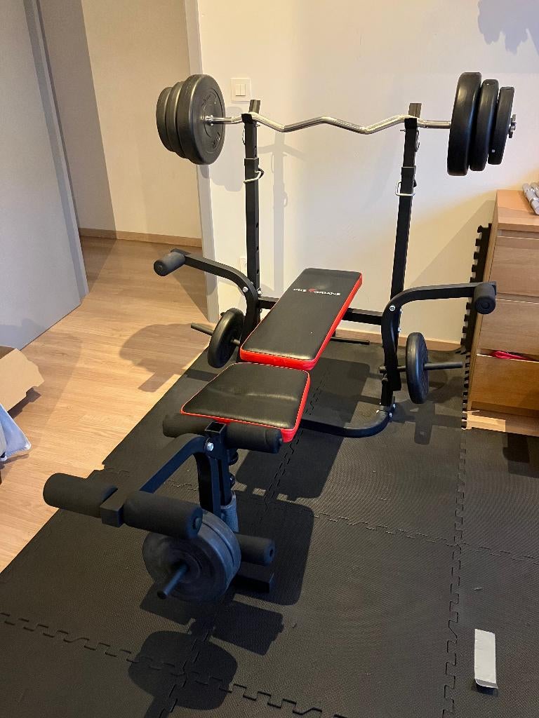 Kracht bank, Sport en Fitness, Ophalen, Overige materialen, Benen, Gebruikt