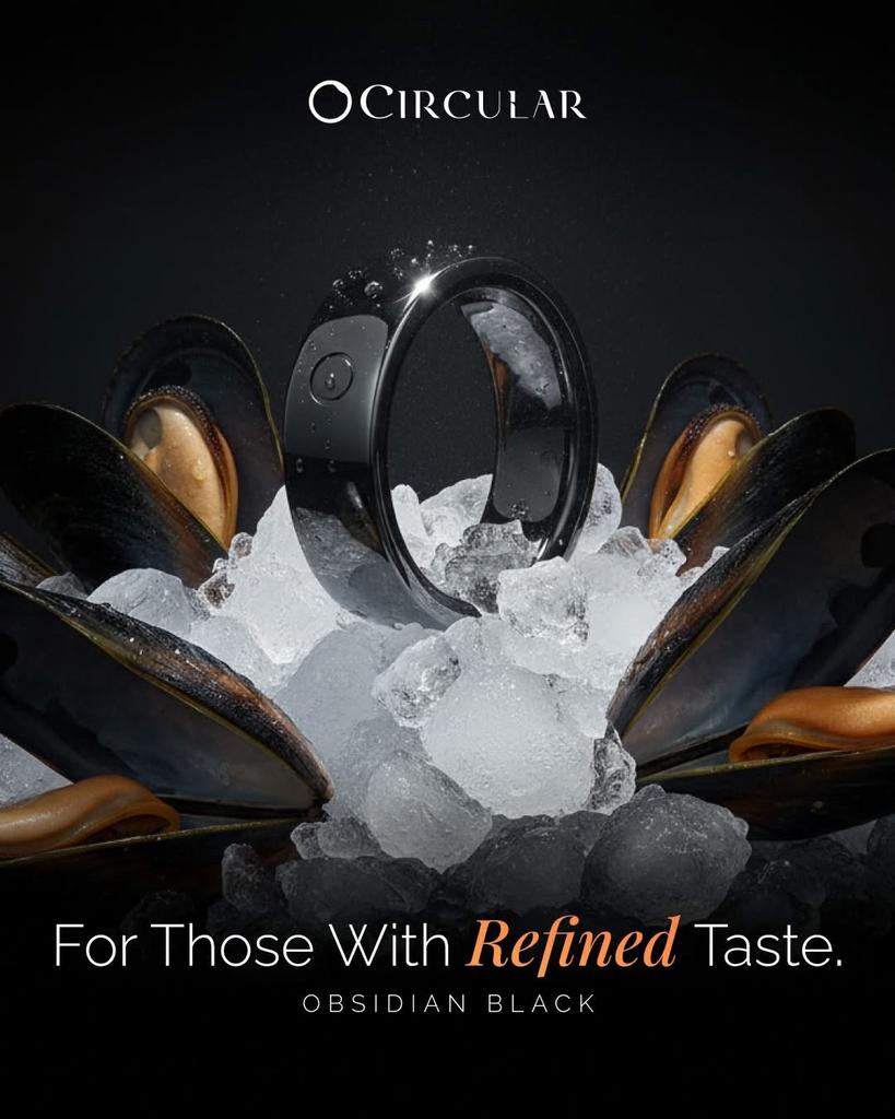 Circular Ring 2 | Obsidian Black — Smart Ring, Enlèvement, Comme neuf, Autres accessoires