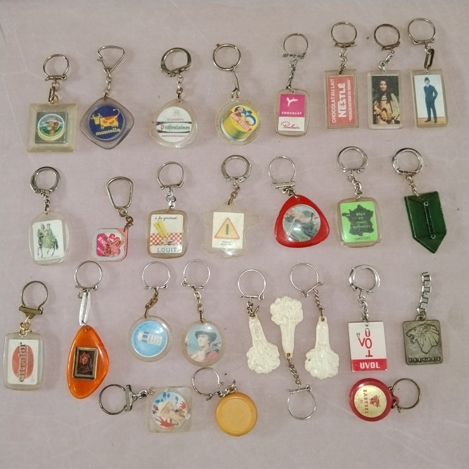 Lot Vintage sleutelhangers, Verzamelen, Ophalen of Verzenden