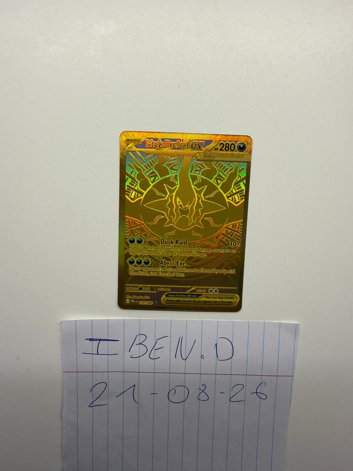 Gold Mega Darkrai, Ophalen, Nieuw, Losse kaart, Foil