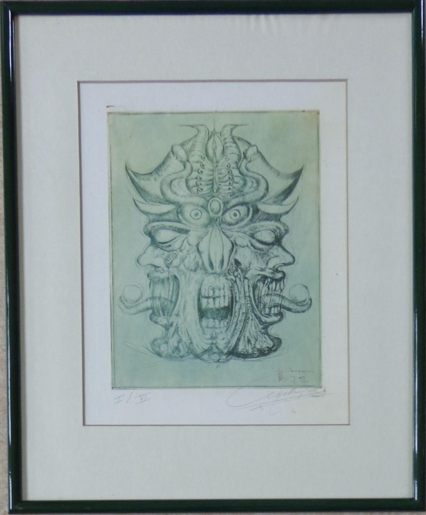 ROGER VAN BELLEGHEM / MONSTERS / KLEURETS / 49x41cm / KADER, Enlèvement ou Envoi
