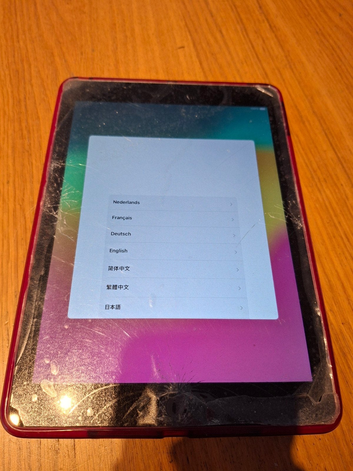 Ipad 6e generatie (scherm gebarsten), Ophalen
