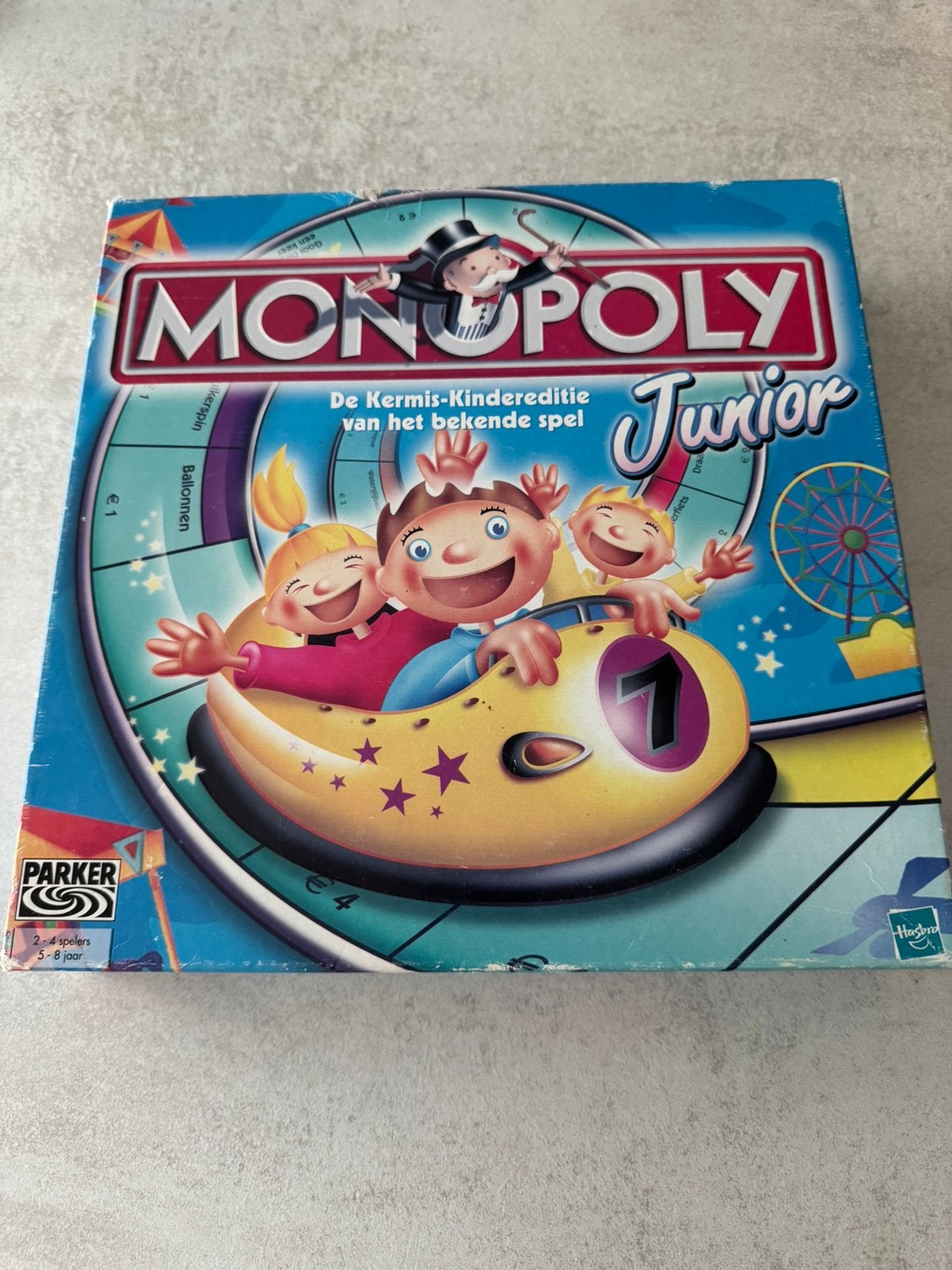 Monopoly Junior Kermis-kindereditie, Hobby en Vrije tijd, Ophalen, Zo goed als nieuw