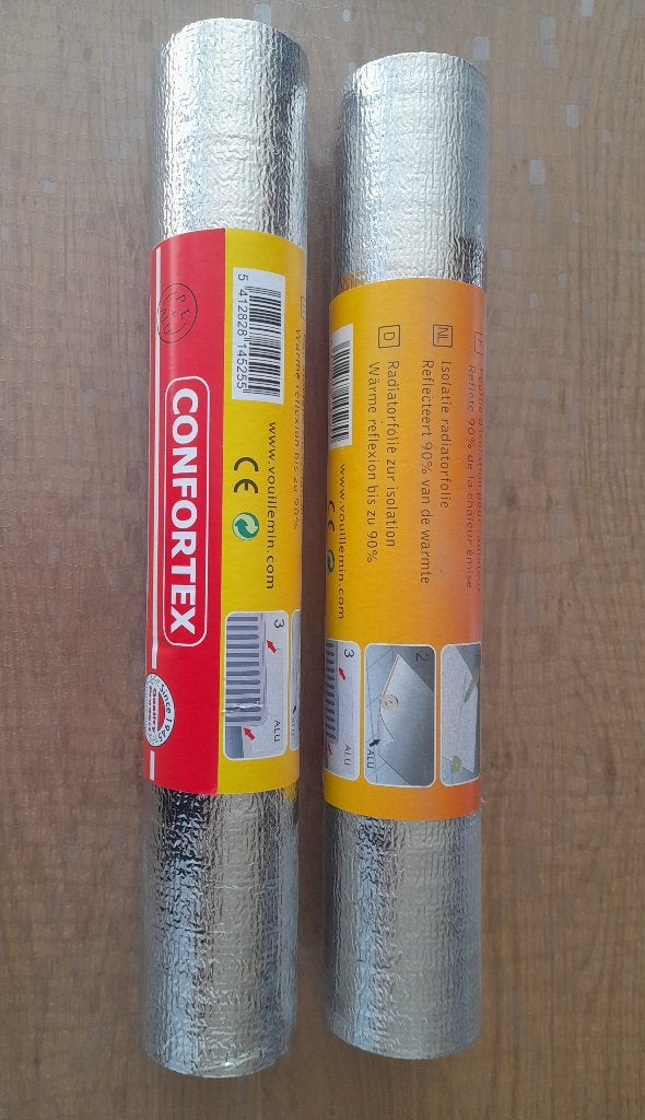 2 rouleaux feuille d isolation pour radiateur, Bricolage & Construction, Enlèvement, Neuf, Autres matériaux