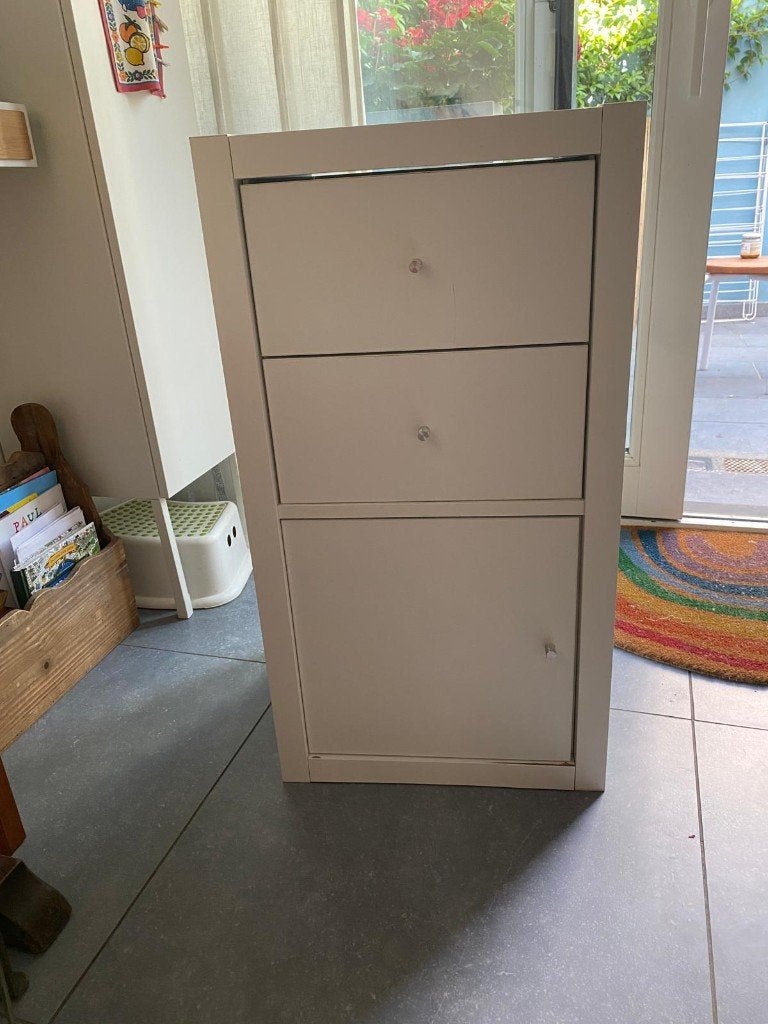 Kallax armoire blanche 2 cases, Enlèvement, Utilisé