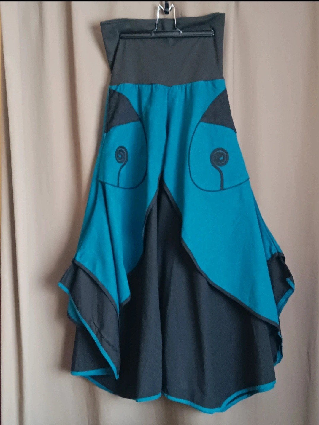 Harembroek vintage tweekleurige rok (Baba Cool-stijl), Kleding | Dames, Ophalen of Verzenden