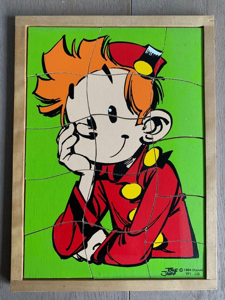 SPIROU - puzzle en bois * 1994 * Tome Janry * NEUF, Collections, Personnages de BD, Enlèvement ou Envoi, Gaston ou Spirou, Neuf