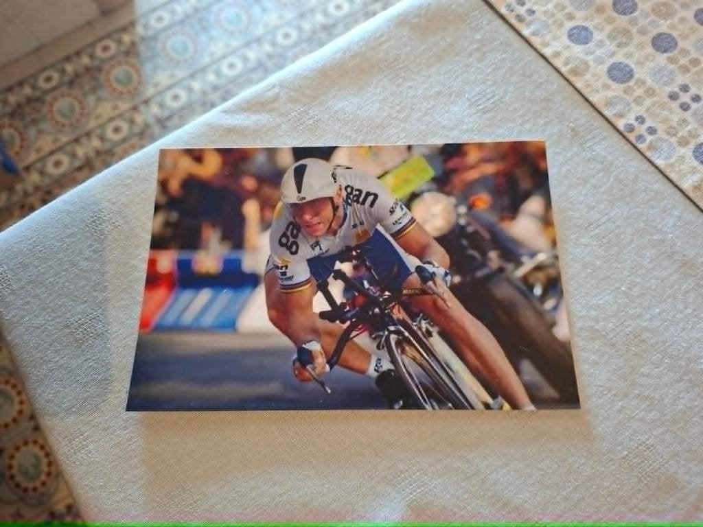 Foto (Repro) Greg Lemond / Equipe GAN / Tour 1994, Collections, Enlèvement ou Envoi, Comme neuf, Affiche, Image ou Autocollant