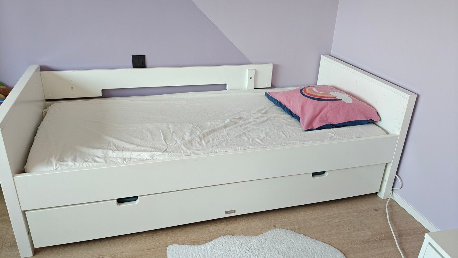 1-persoonsbed + onderschuifbed, Ophalen
