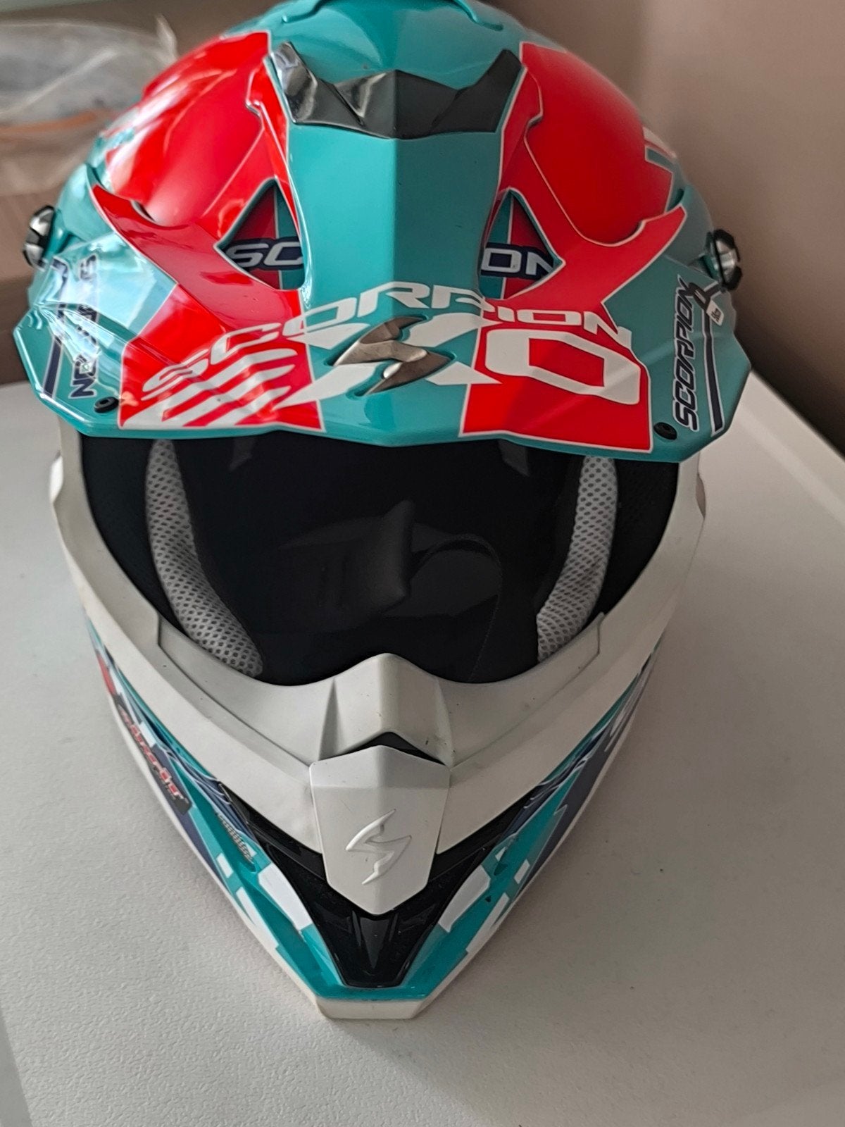 Casque cross Scorpion exo VX15 evo très bon état, Ophalen, M