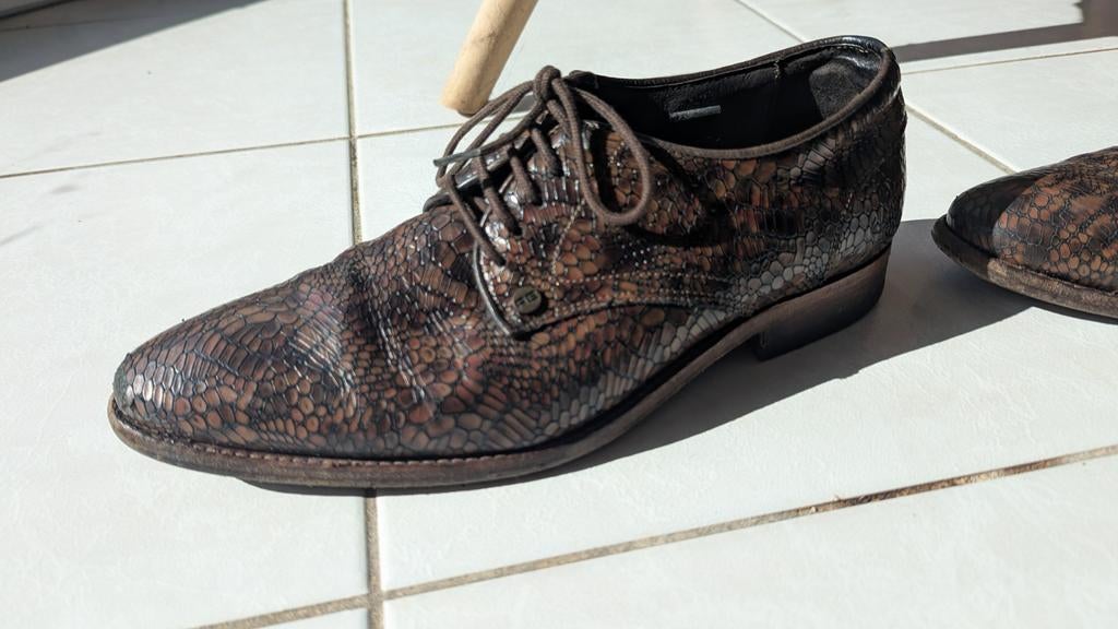 Rehab geklede leren schoenen 41, Bruin, Ophalen of Verzenden, Zo goed als nieuw, Rehab