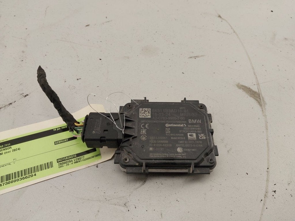 RADAR SENSOR Mini Mini (F65 / F66) (|66315B3AD16|), Gebruikt, Mini, Continental AG, Continental-Plaza 1
30175  Hannover, DE