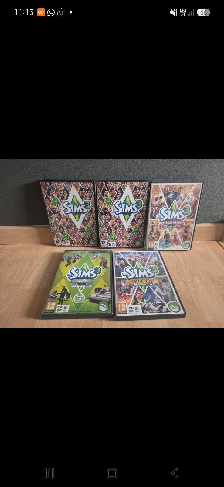 De Sims 3 Pakket – 2 Basisspellen + 3 Uitbreidingen (PC), Games en Spelcomputers, Ophalen, Gebruikt, 1 speler, Eén computer