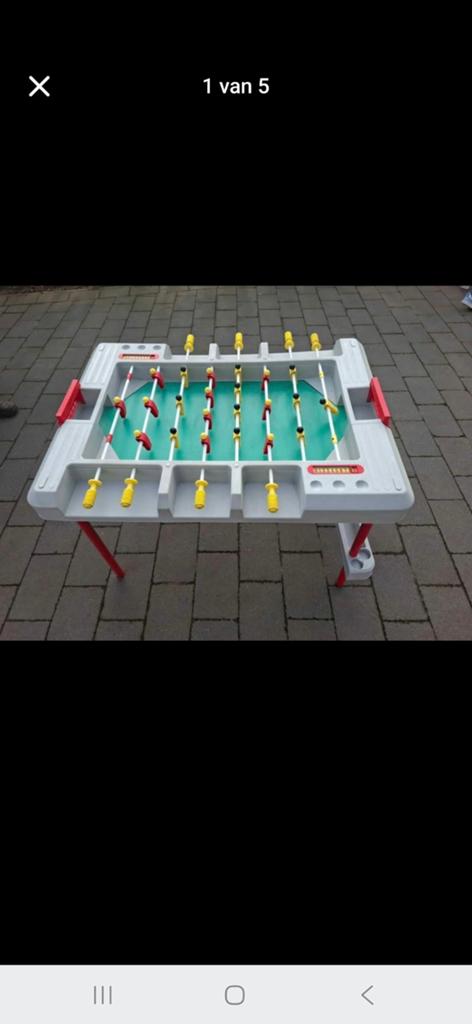 Speeltafel voetbal / airhockey / biljart, Ophalen
