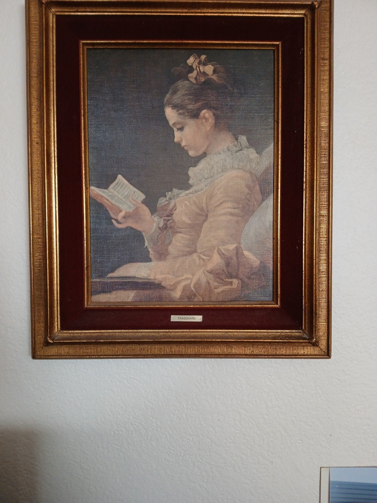 Tableau La liseuse, Portrait ou Personnes, Panneau, Enlèvement, Impression