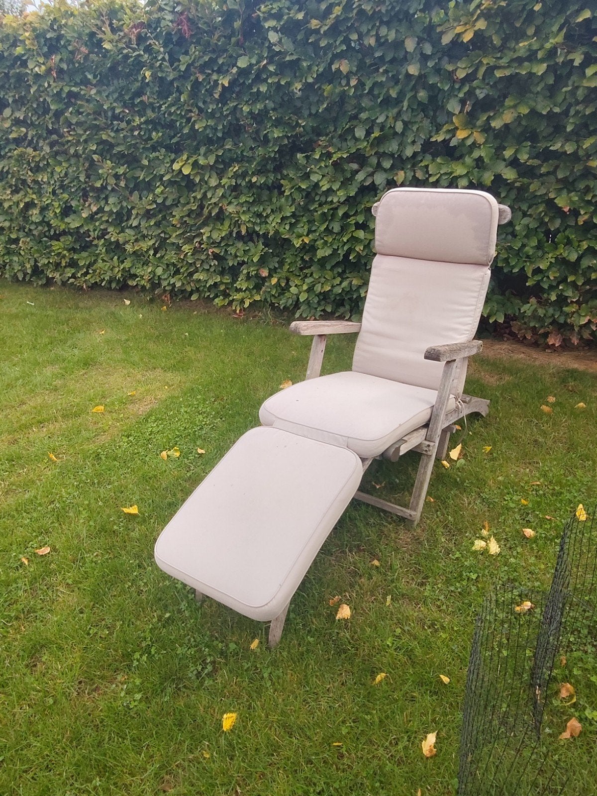 Chaise longue en teck, Enlèvement
