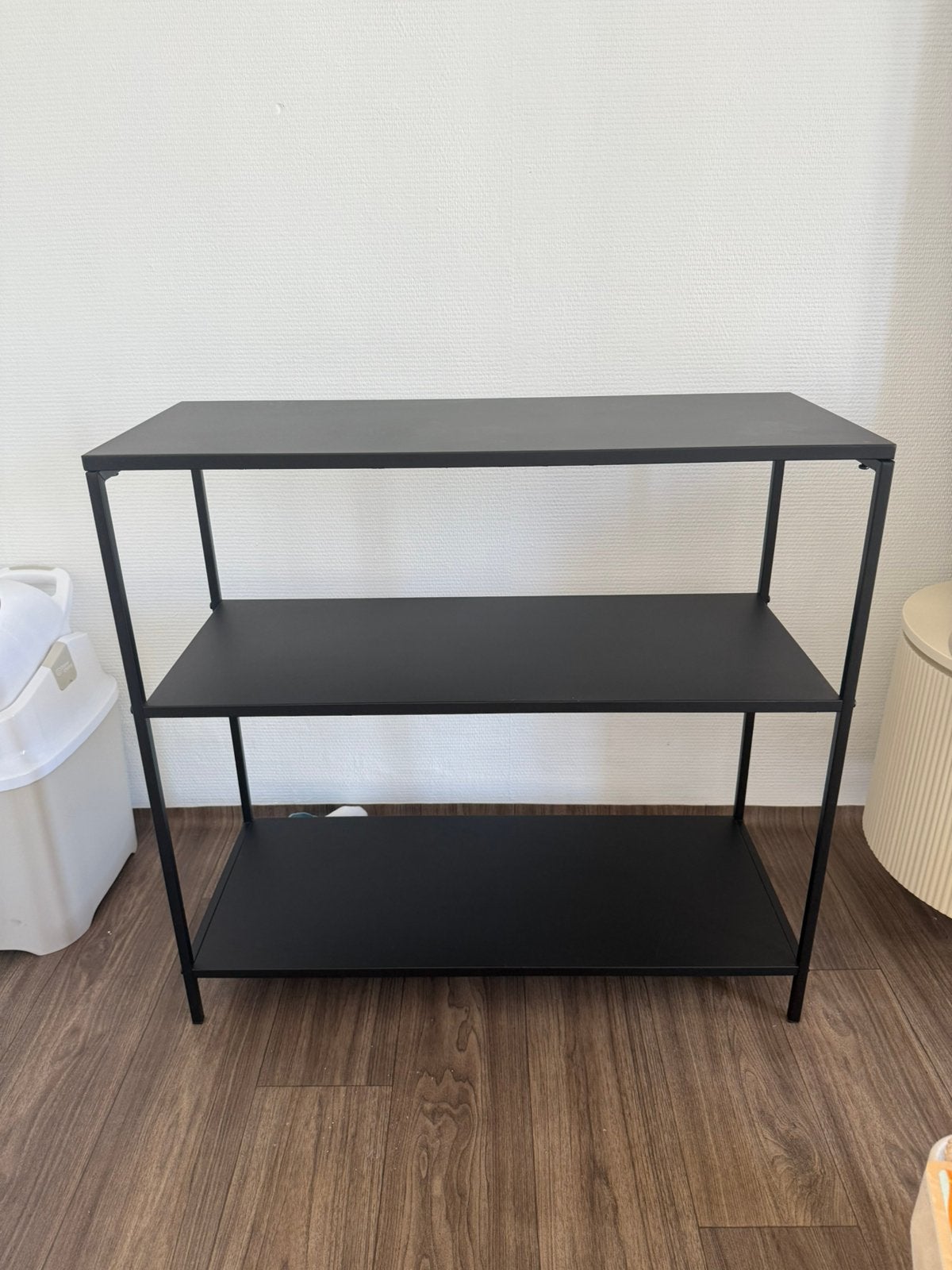 Zwarte rek - 3 niveaus, Enlèvement, Comme neuf, Métal