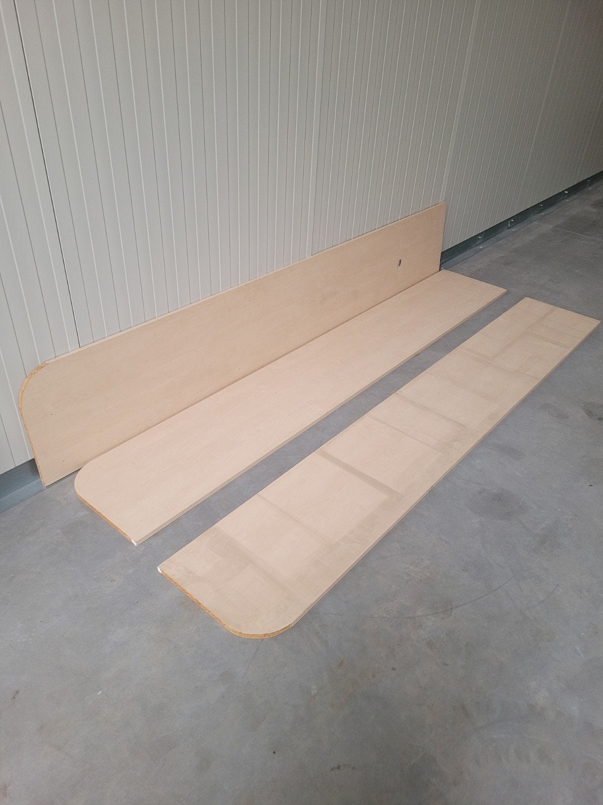 Étagères laminées, 2500 x 400 x 180, Planche, 200 à 250 cm, Autres essences de bois, Utilisé