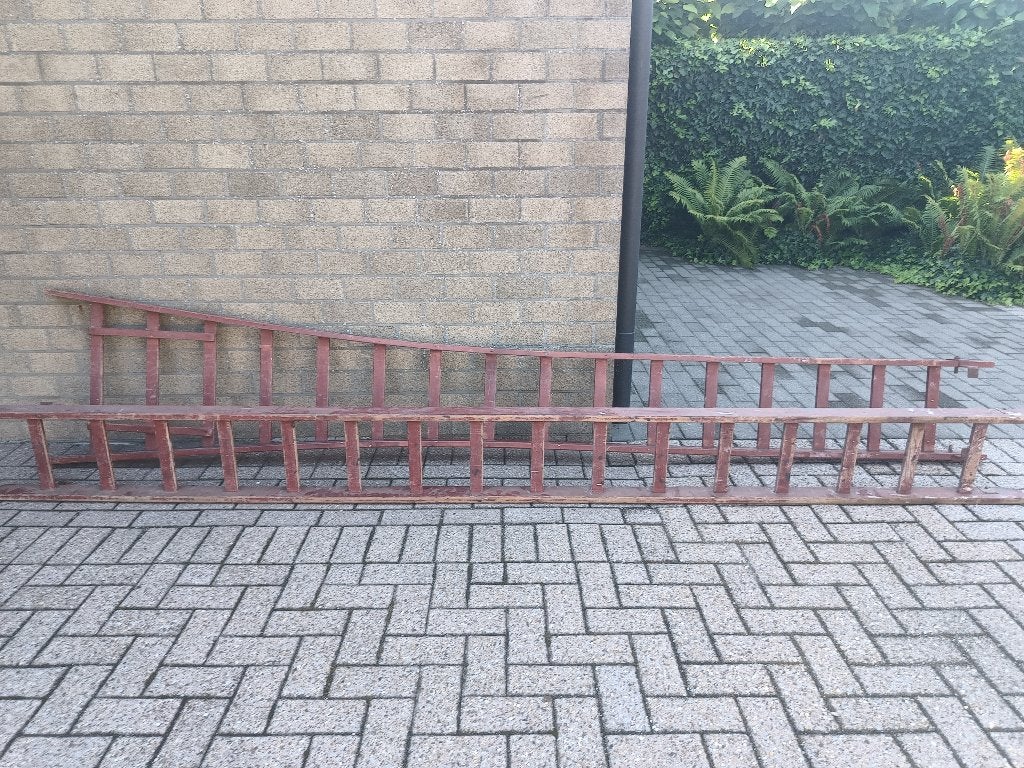 ladder, Ophalen, Gebruikt, Ladder, Opvouwbaar of Inschuifbaar