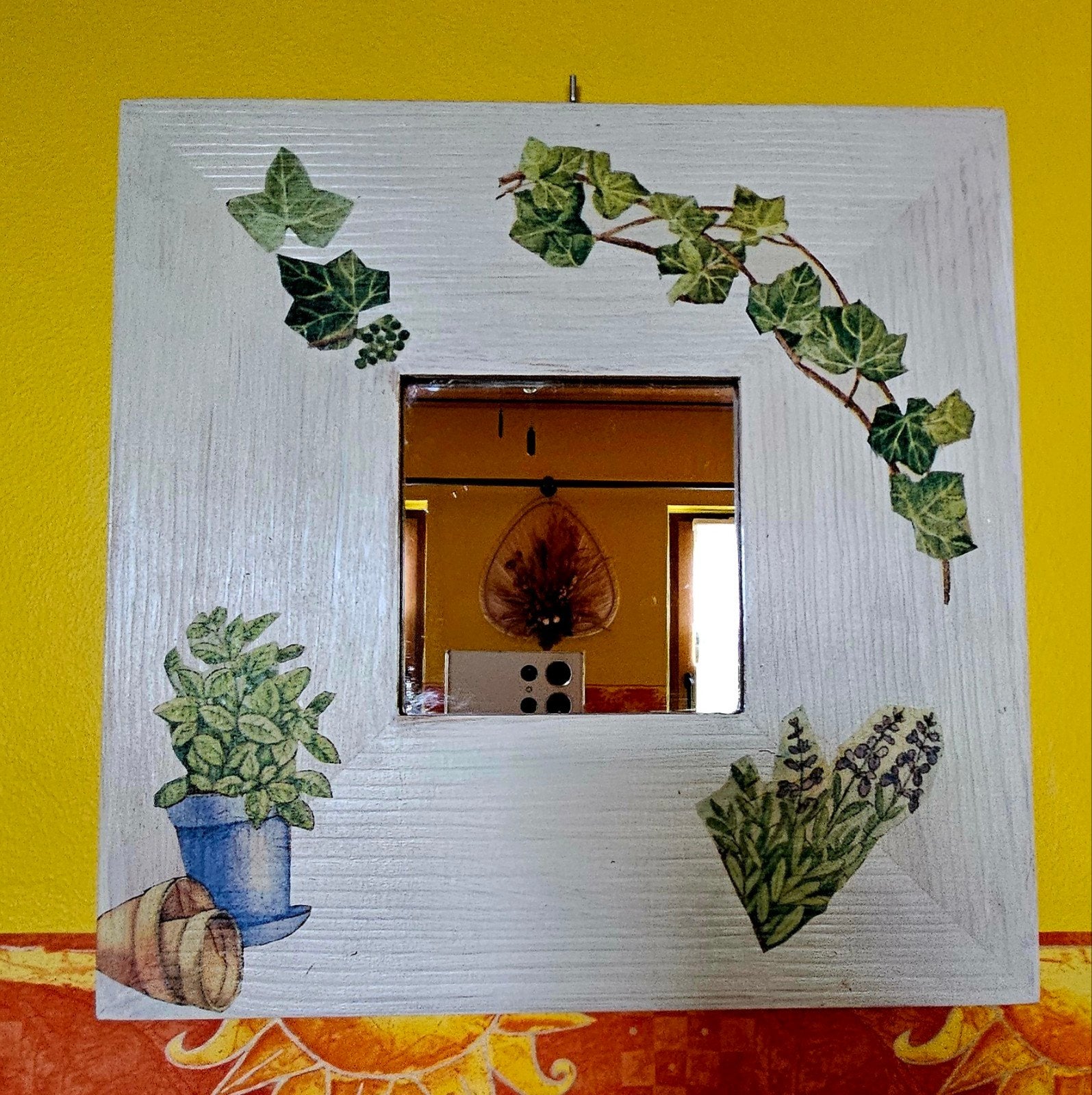 HANGENDE SPIEGEL, Nieuw, Vierkant