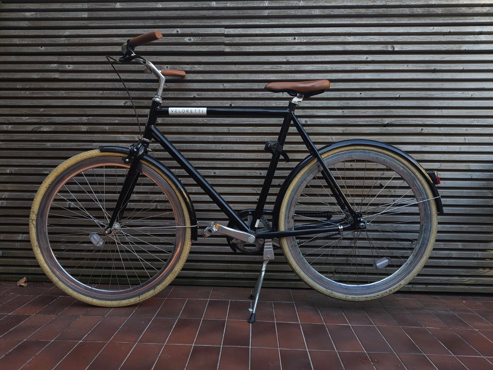 Veloretti Caféracer 61cm zwart, Autres marques, Frein à rétropédalage, 57 à 61 cm, Enlèvement