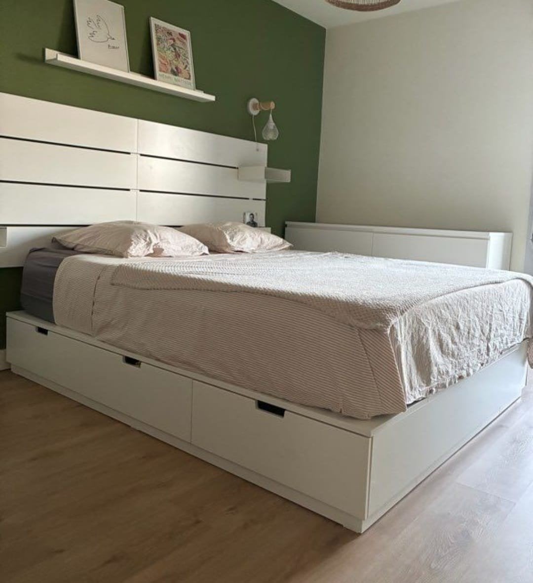 Nordli bed 160x200 cm IKEA wit, Ophalen, Wit