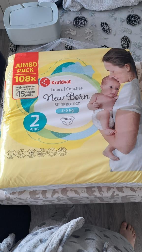 Luiers merk kruidvat te koop maat 2, Overige typen, Nieuw, Standaard, Ophalen