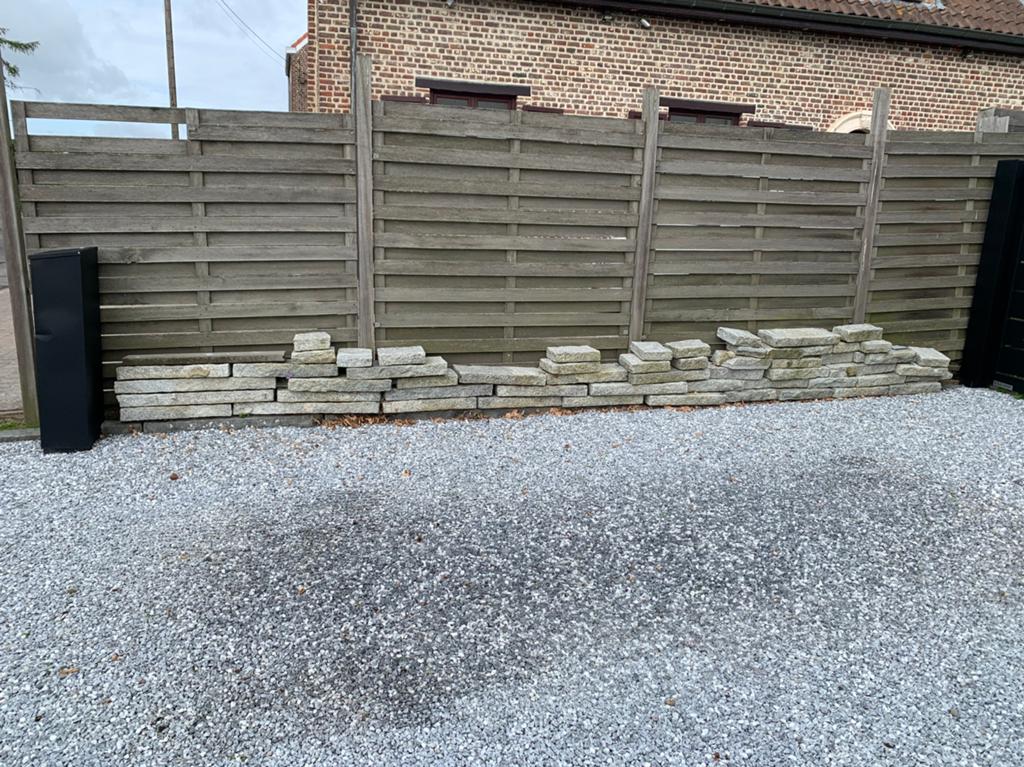 Granieten boordsrenen, Ophalen, Gebruikt