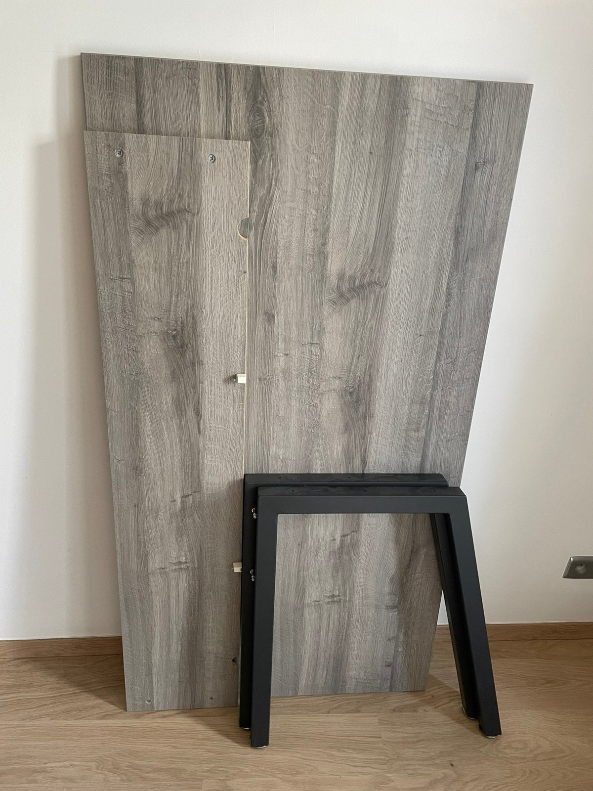 Bureau Pronto 2 150x80x73cm - mélamine - gris sherman, Enlèvement, Comme neuf, Gris