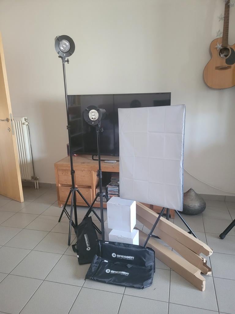 Studio flitser Bresser BRT-200 B 3 X  200 watt, Enlèvement, Neuf, Autres marques