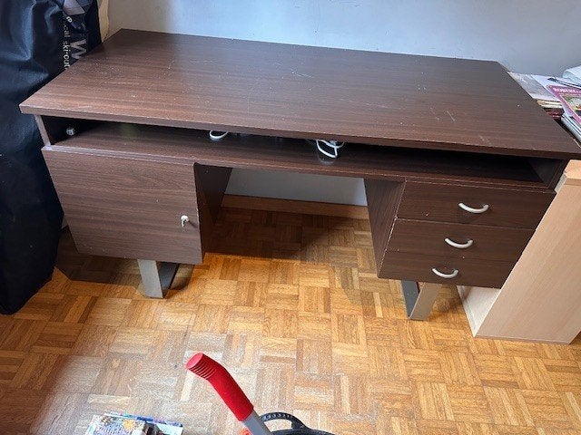 Bureau, 135 cm, Autres styles, 65 cm, Bois