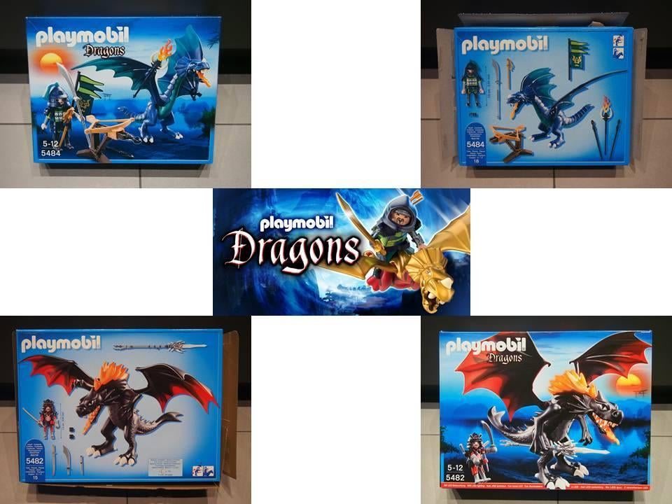 Playmobil Dragons 2 Sets 5484 en 5482, Ophalen, Zo goed als nieuw, Complete set