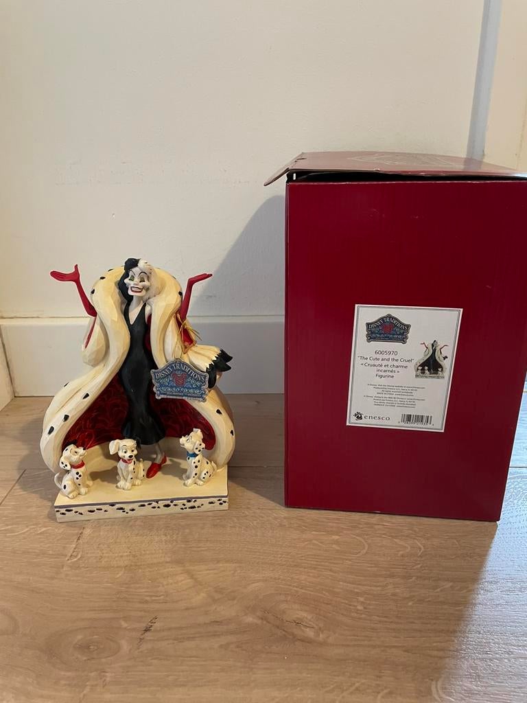 Disney Traditions Jim Shore Cruella De Vil en de dalmatiërs., Enlèvement ou Envoi, Comme neuf