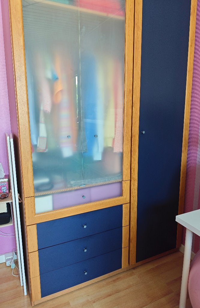 A donner demi garde-robe Ikea, Maison & Meubles, Comme neuf, 100 à 150 cm, Enlèvement, Verre