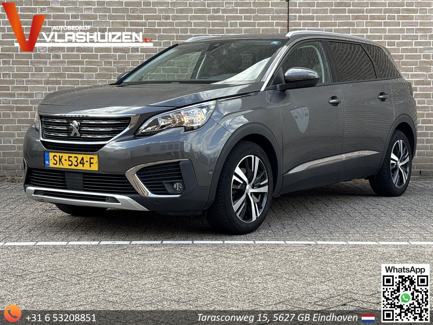 Peugeot 5008 1.2 PureTech Allure, Auto's, Automaat, Bedrijf, Grijs, SUV of Terreinwagen