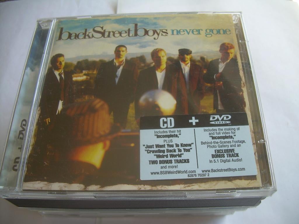 CD + DVD  - BACKSTREET BOYS  - NEVER GONE, Ophalen of Verzenden, Zo goed als nieuw