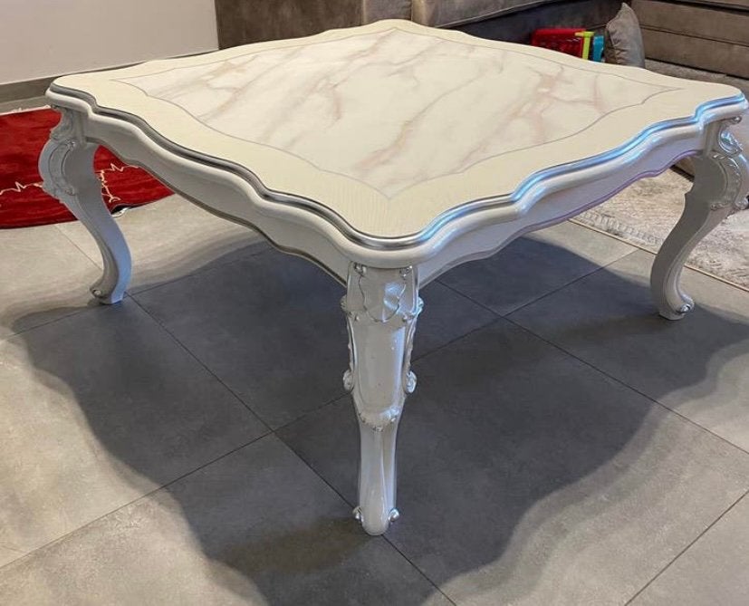 Table effet marbre, Enlèvement