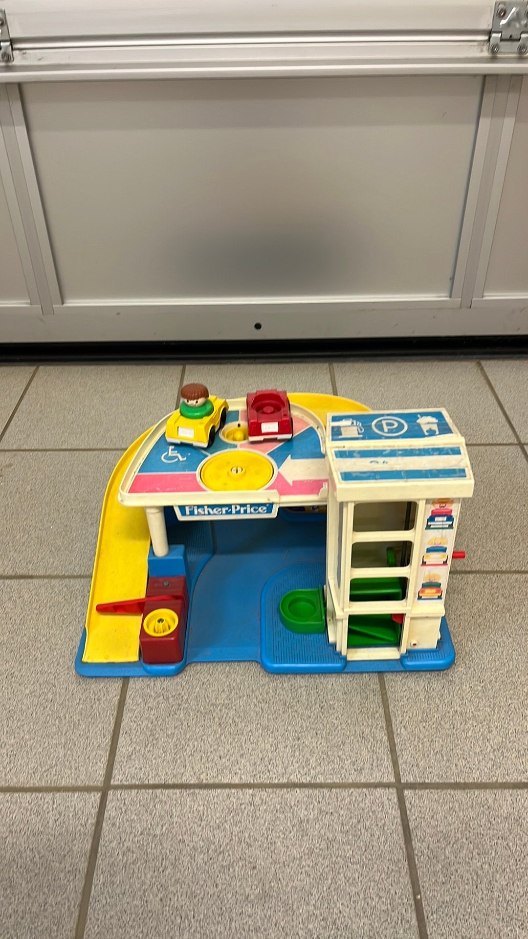 Garage Fisher-price gratis, Ophalen, Gebruikt