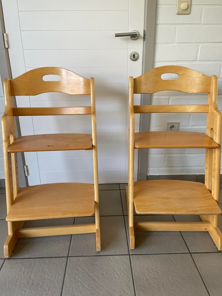 2 chaises évolutives + plateau de repas montable, Enlèvement, Comme neuf, Chaise évolutive, Plateau amovible