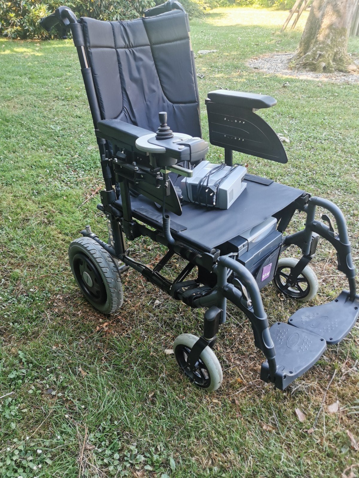 fauteuil roulant électrique pliable Albert esprit 0488826971, Enlèvement ou Envoi, Fauteuil roulant électrique