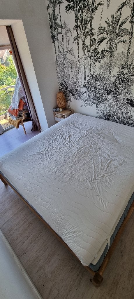 Ikea kingsize matras 180x200 en Lidl matrasbeschermer, Huis en Inrichting, Ophalen, Gebruikt, Tweepersoons, Matras
