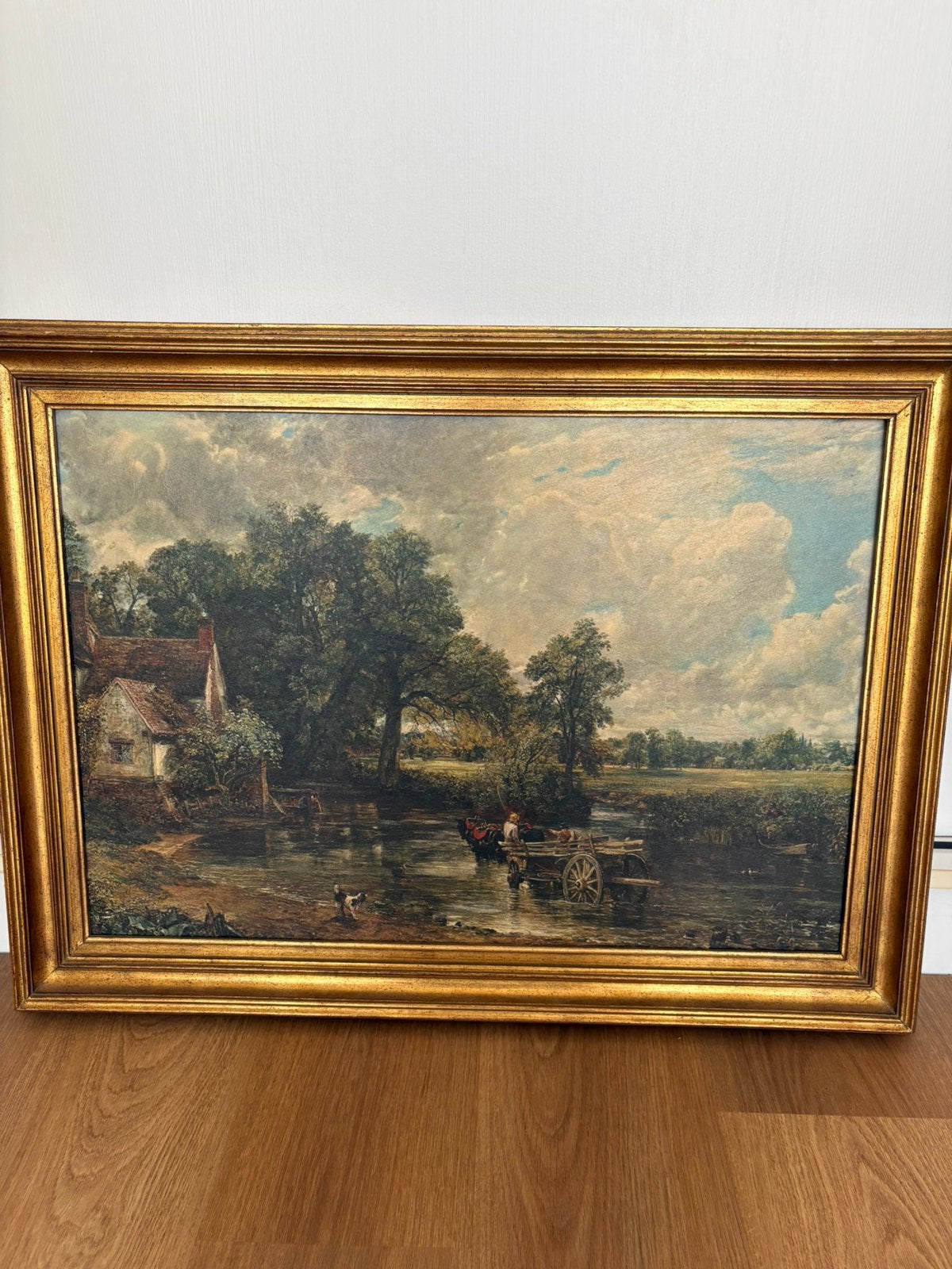 Mooie ingelijste replica 'The Hay Wain', John Constable, Antiek en Kunst, Ophalen, Klassiek, Ingelijst