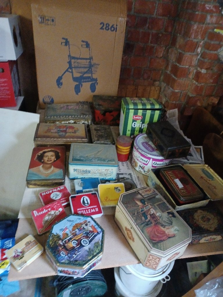 blikken dozen, Verzamelen, Blikken, Ophalen