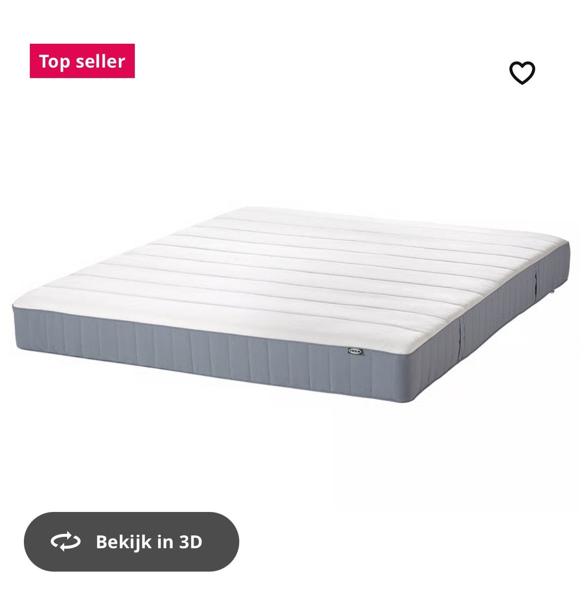 Matras in nieuwstaat, 160cm op 200cm, Ophalen, Tweepersoons, Zo goed als nieuw, Matras
