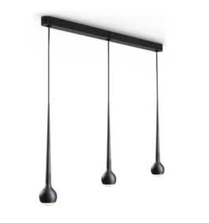 Led hanglampen  Tobias Grau - falling  trace - zwart, Huis en Inrichting, Ophalen, Zo goed als nieuw, Glas, 75 cm of meer