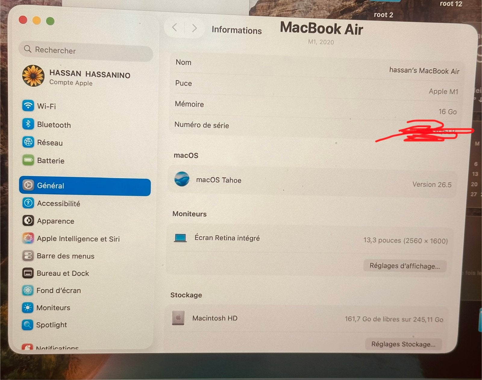 MacBook air M1, Enlèvement, Comme neuf