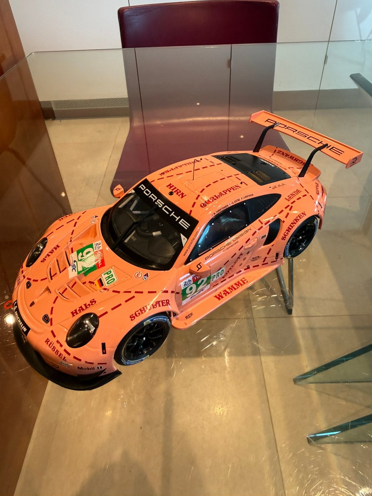 Winnaar Le Mans 2018 Porsche 911 RSR nr. 92 1:18, Ophalen of Verzenden, Zo goed als nieuw, Auto, Overige merken