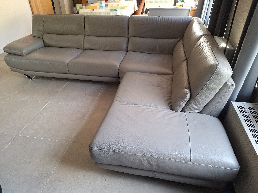 Hoeksalon Natuzzi editions, Huis en Inrichting, Ophalen, Zo goed als nieuw, Leer, Modern
