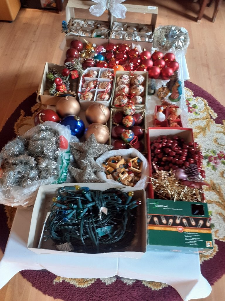 kerst versiering, Huis en Inrichting, Ophalen, Gebruikt, Meerkleurig, Overige materialen